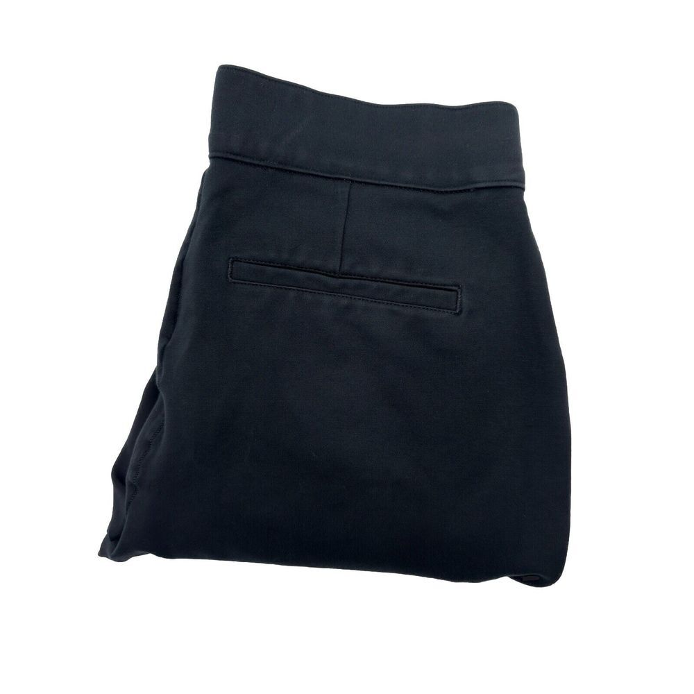 Spanx Black The Perfect Pant Size Large Petite Slim Straight‎ Ponte 20254Q
